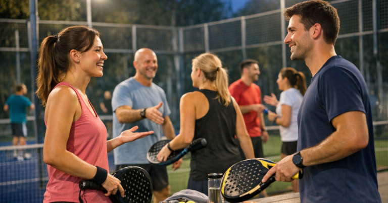 join a padel club night