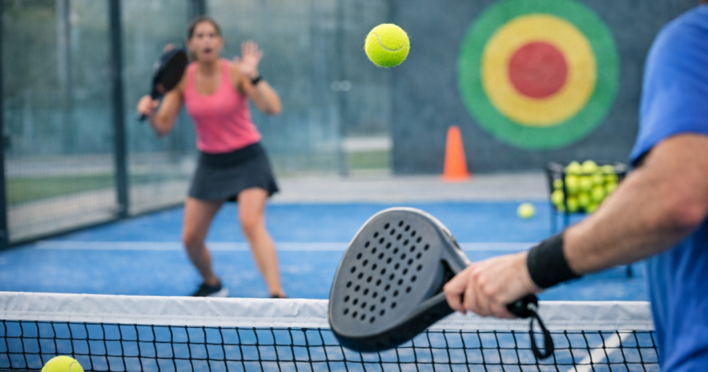 overhitting easy padel balls