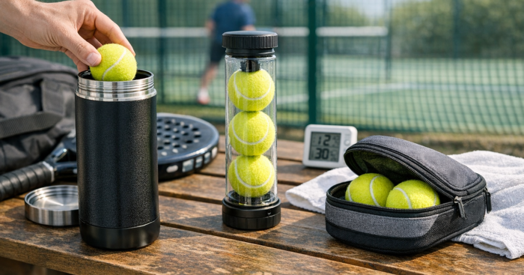 padel ball storage