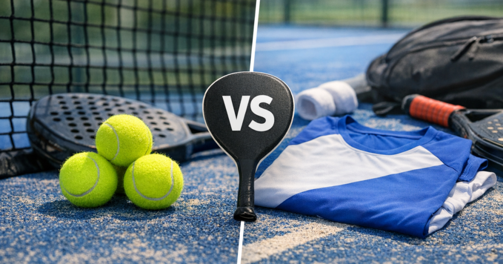 padel balls vs t-shirt