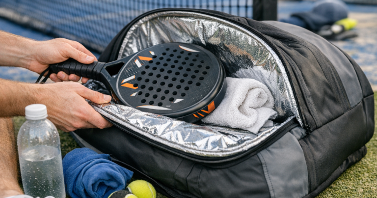 thermal padel bag pocket