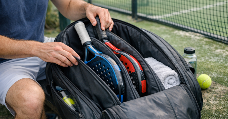carry two padel rackets
