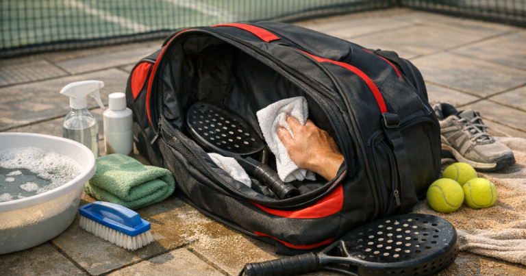 clean a padel bag