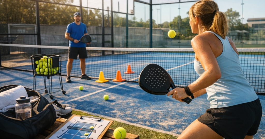 first month padel practice
