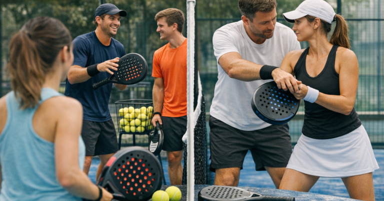 group padel lessons vs private coaching