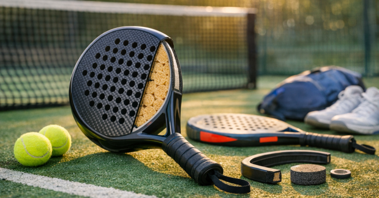 padel racket anatomy