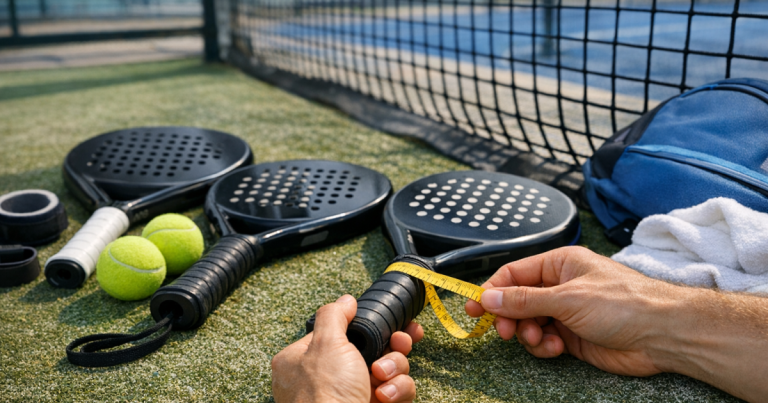 padel racket grip size