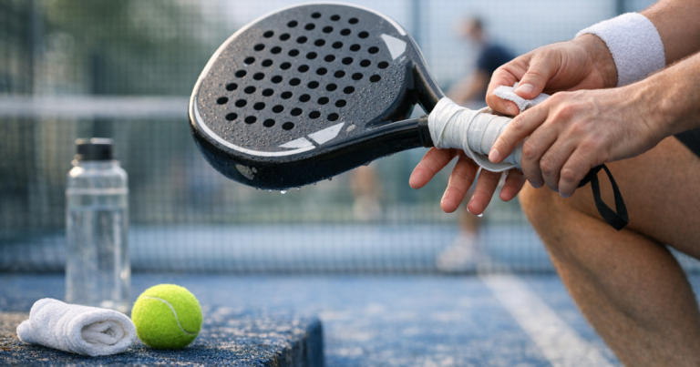padel racket slipping