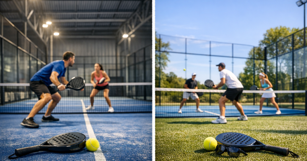 indoor vs outdoor padel