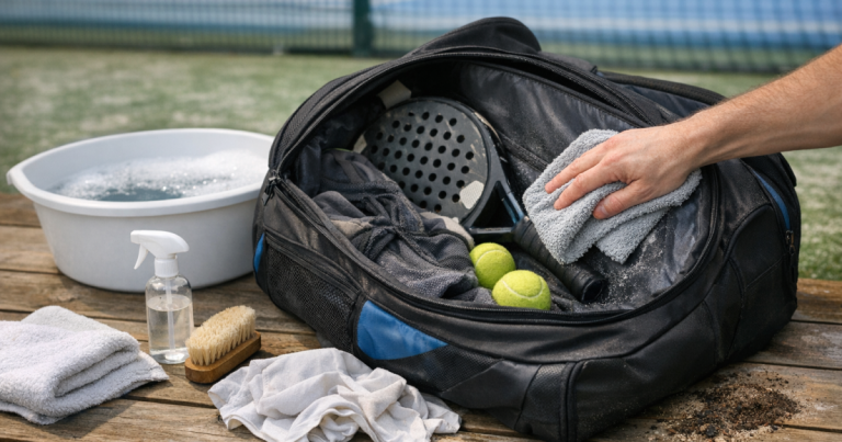 padel bag cleaning