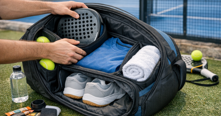 padel bag compartments
