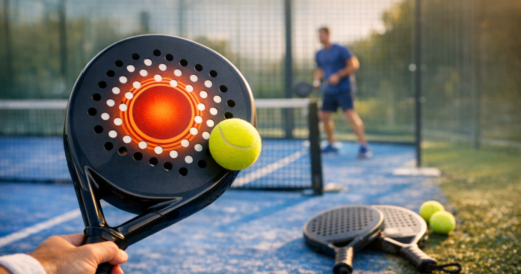 padel racket sweet spot