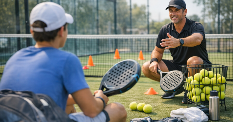 first padel coaching session
