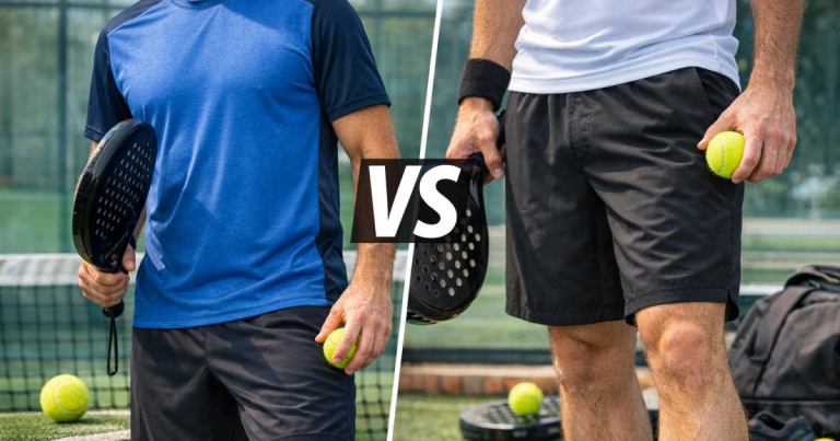 Head Padel Shirt vs Babolat Padel Shorts