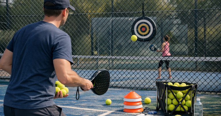 practise between padel lessons