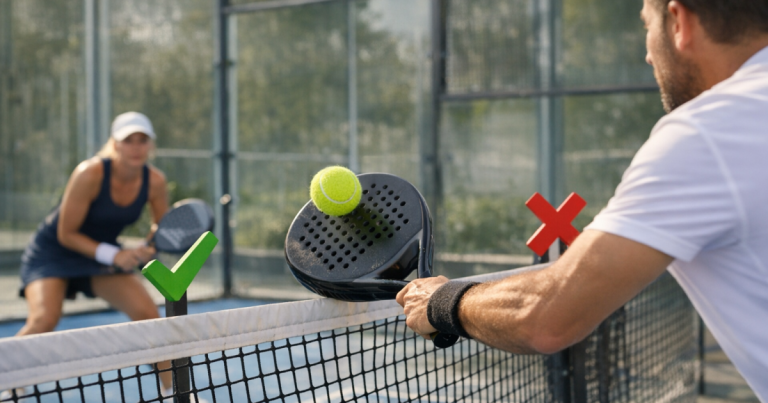 volley in padel